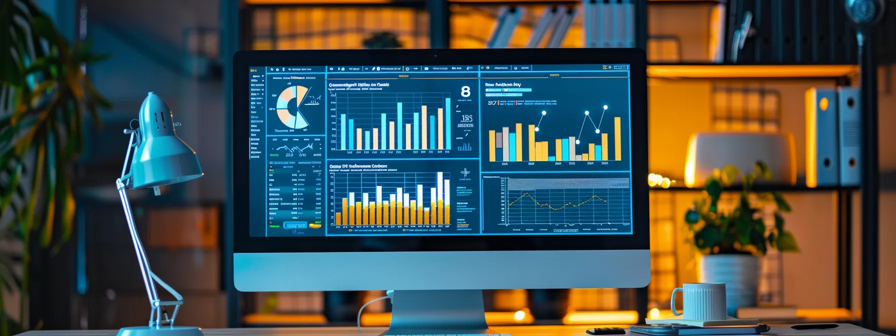 a computer screen displaying a dashboard of website visitor analytics using leadfeeder.