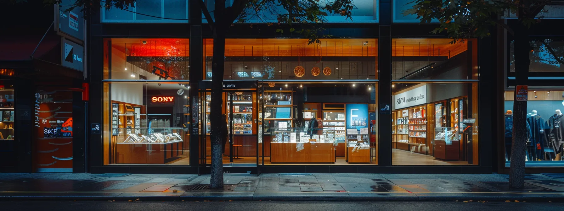 a storefront in melbourne with the business name prominently displayed and surrounded by other local businesses.