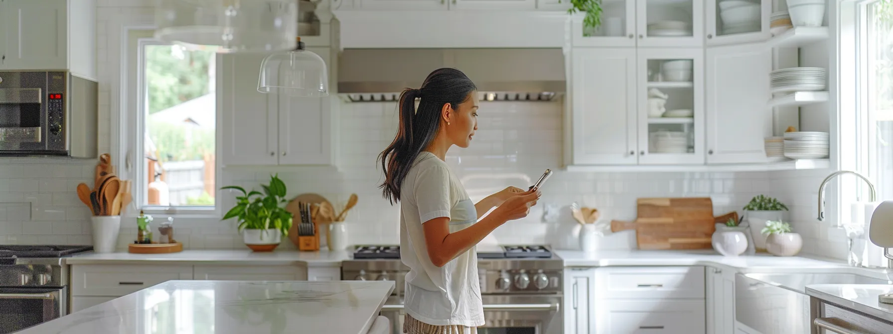 a kitchen remodeling business owner updating their google my business listing.