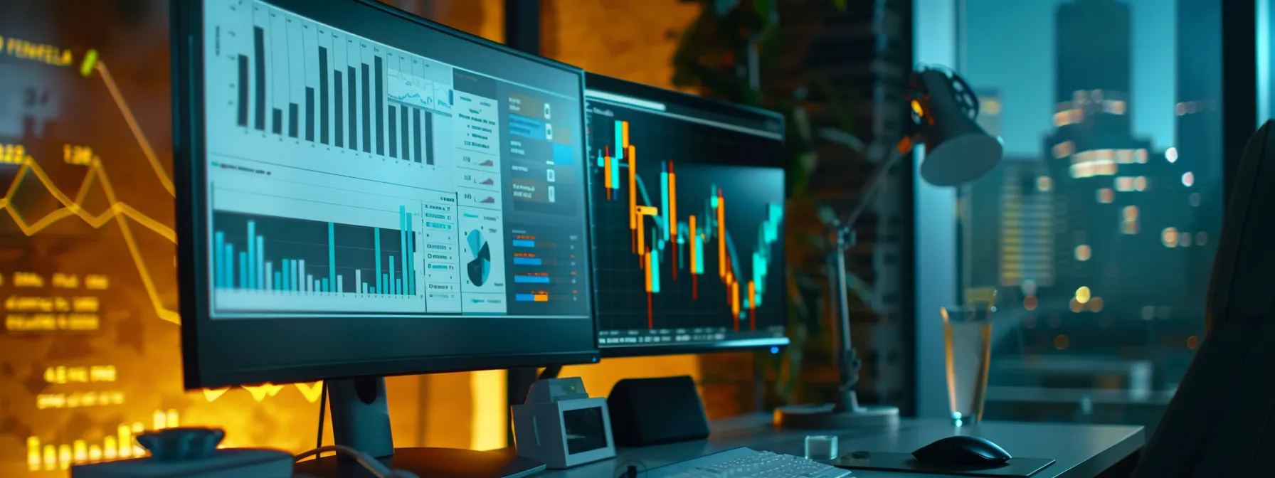 analyzing melbourne local seo success with charts and graphs on a computer screen.